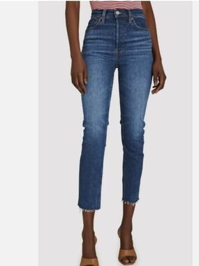 RE/DONE 90's High Rise Ankle Crop Jeans